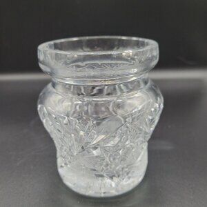 Vintage Crystal Cut Glass Ginger or Candy Jar